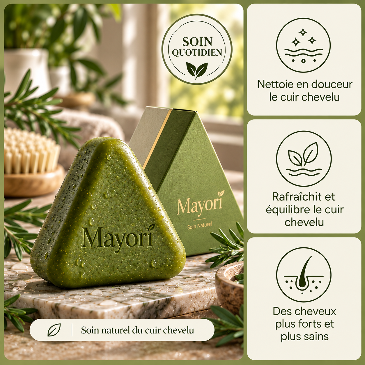 Mayori – Pain Revitalisant pour le Cuir Chevelu